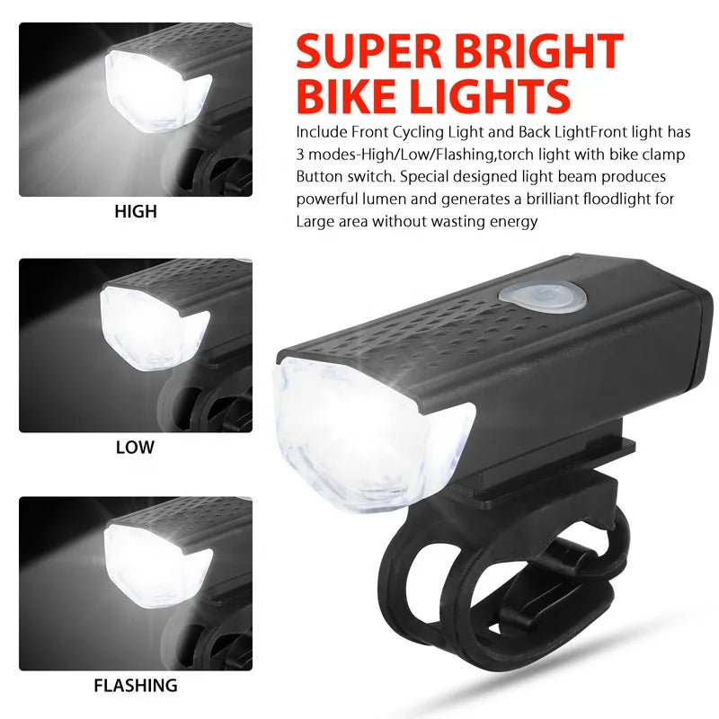 Bike Light Set Front with Premium Quality Replacement Accessory