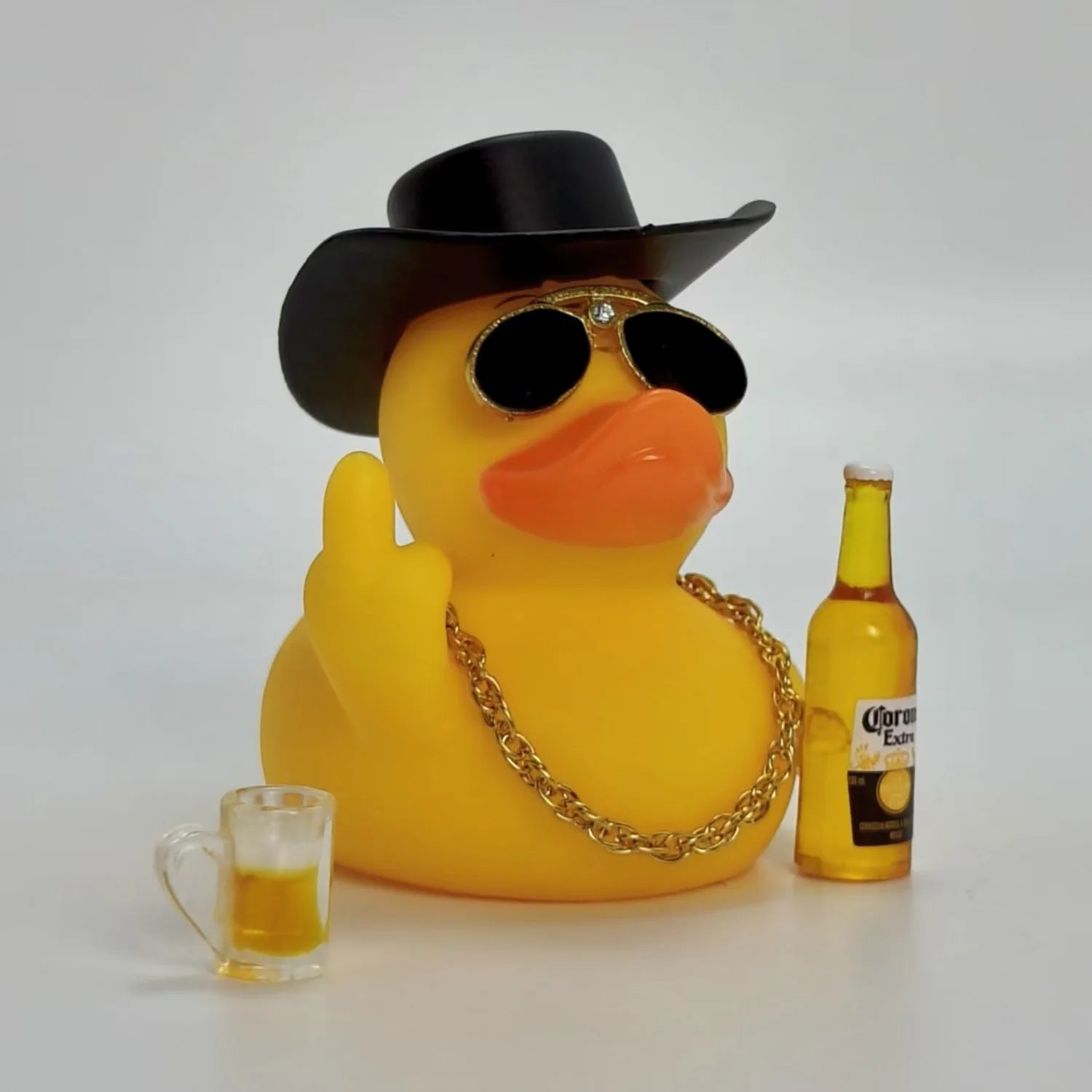 Funny Middle Finger Duck Car Car Dashboard Ornament Decoration