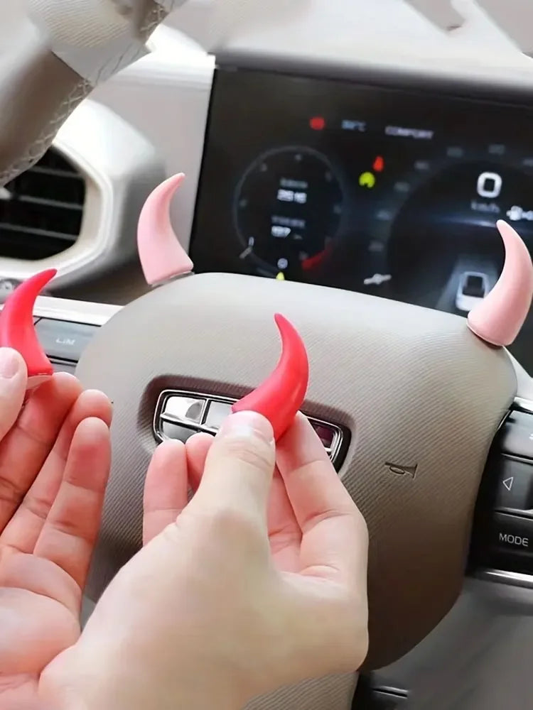 2 pcs Car Mini Steering Car Dashboard Ornament Decoration