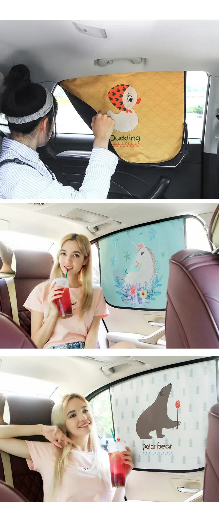 Cartoon Universal Side Window Sunshade Car Sun Shade UV Protector