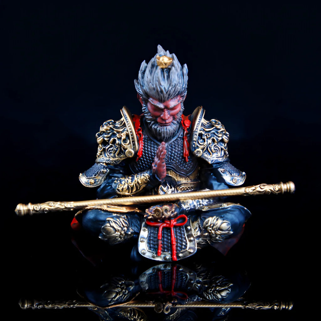 Vibrant Monkey King Figurine 1 Car Dashboard Ornament Decoration
