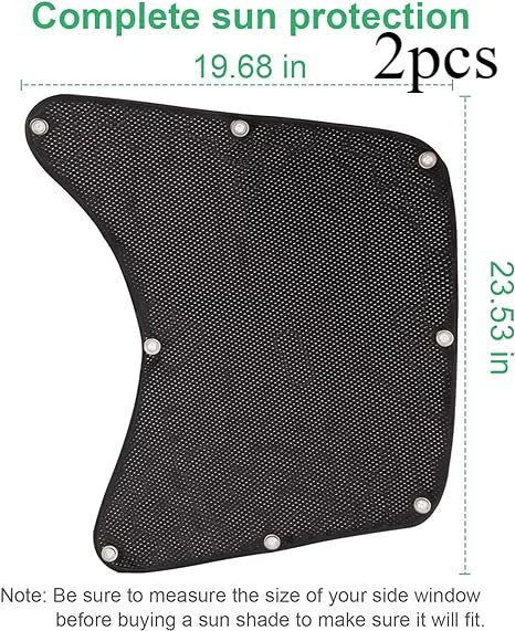 2 PCS Truck Sun Shades Car Sun Shade UV Protector