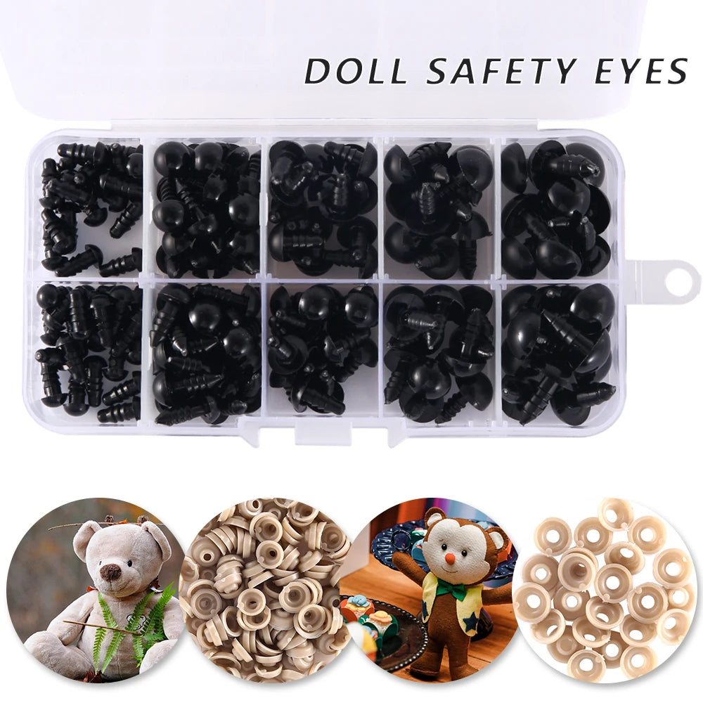 150/500 Pcs Doll Making Eyes Doll Making Safety Eyes Craft Supply