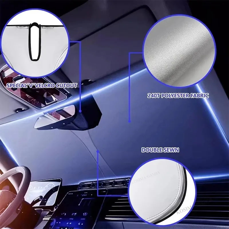 Auto Folding Sun Shade Windshield Car Sun Shade UV Protector