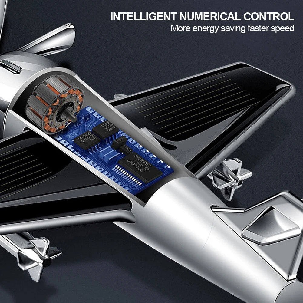Car interior accessories solar airplane Car Dashboard Ornament Decoration