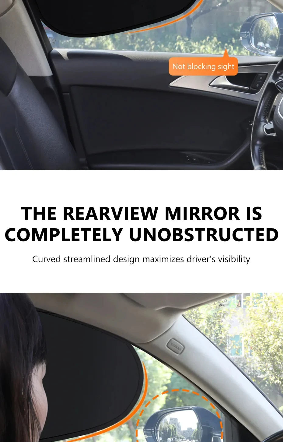 New Electrostatic Sun Visor for Car Sun Shade UV Protector