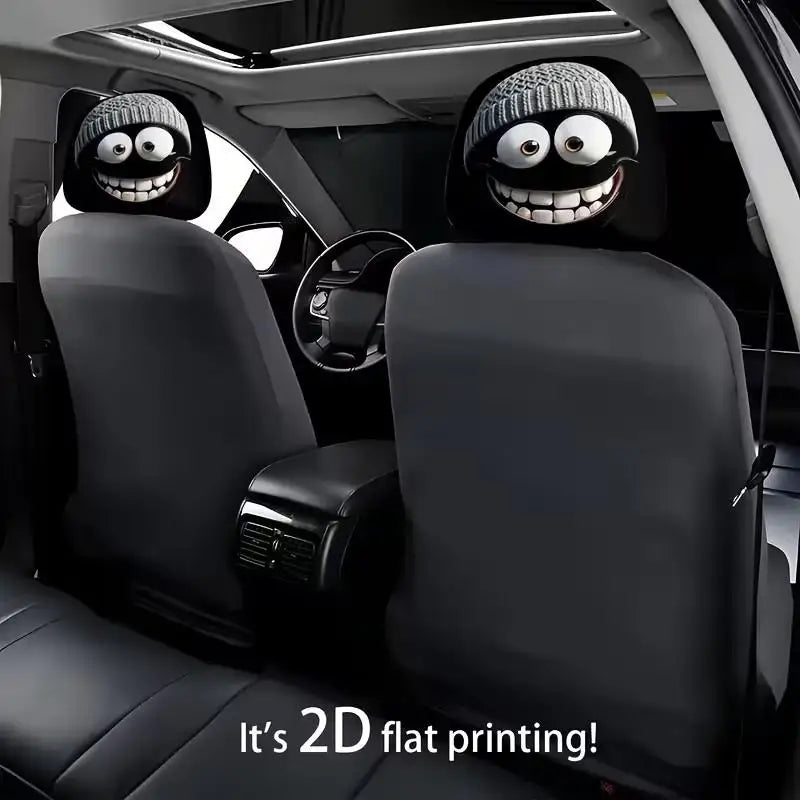 2 PCS Car Headrest Cover Premium Quality Replacement Accessory