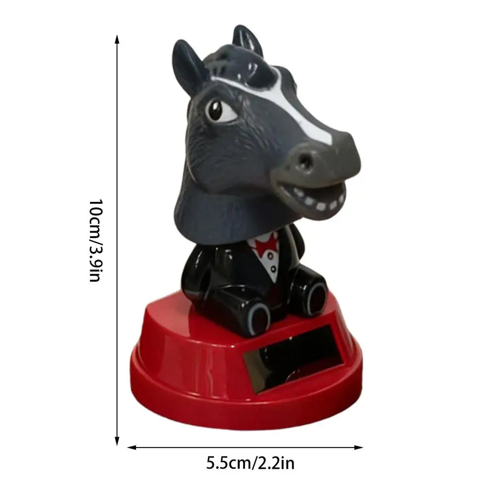 Car Ornament Solar Bobblehead Doll Car Dashboard Ornament Decoration