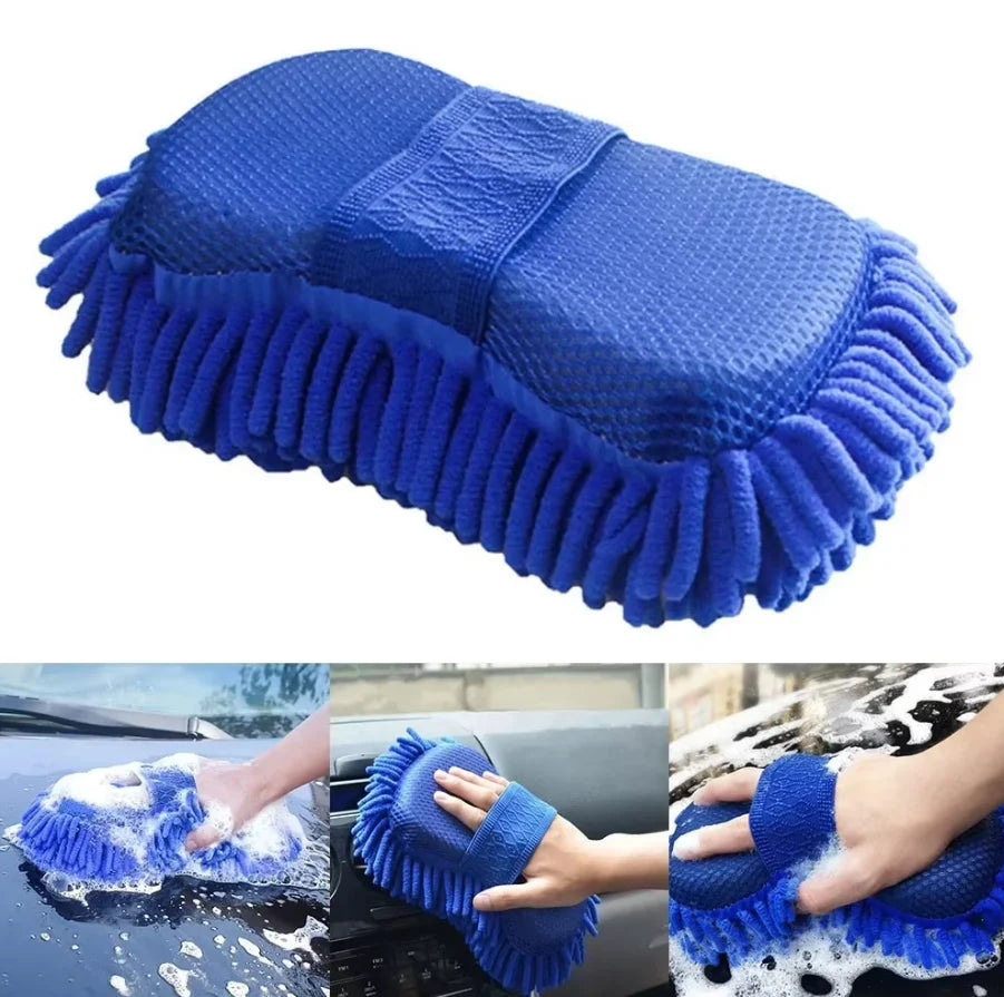 Car Wash Gloves Chenille Coral Premium Quality Replacement Accessory