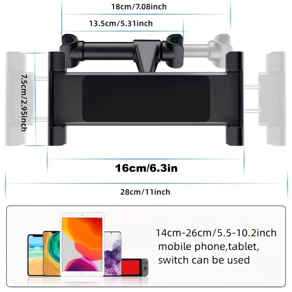 Car Tablet Holder Headrest Mount Premium Quality Replacement Accessory