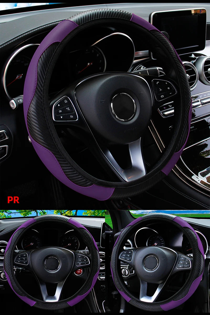 Car Steering Wheel Cover Breathable Steering Wheel Cover Anti-Slip Comfort
