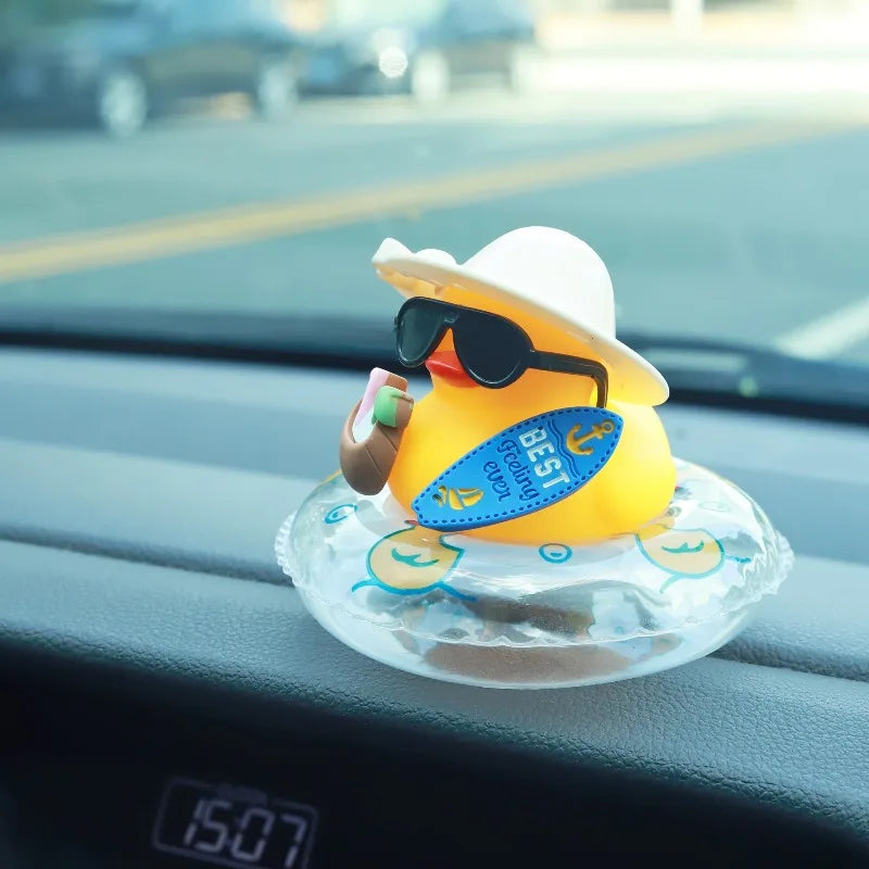 Cool Summer Duck Car Dashboard Car Dashboard Ornament Decoration