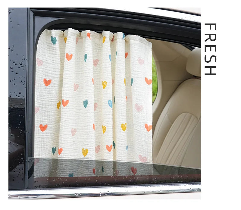 Cartoon Car Curtains Sunshade Side Car Sun Shade UV Protector