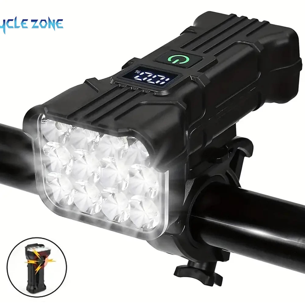 12 LED Bicycle Front Light Premium Quality Replacement Accessory