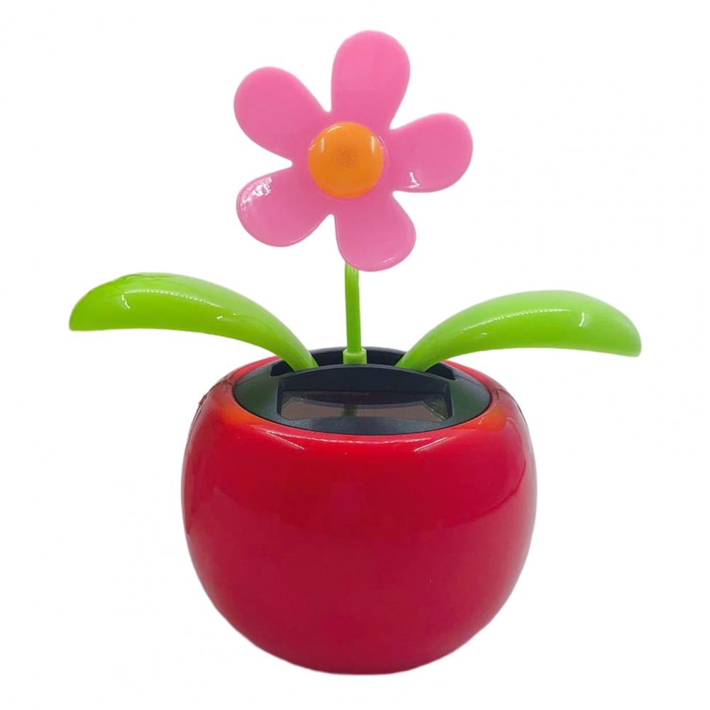 Fashion Car Ornament Solar Powered Car Dashboard Ornament Decoration
