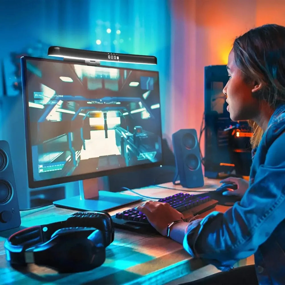 Monitor Light Bar Curved, RGB LED Computer Monitor Light Bar Desk Lamp