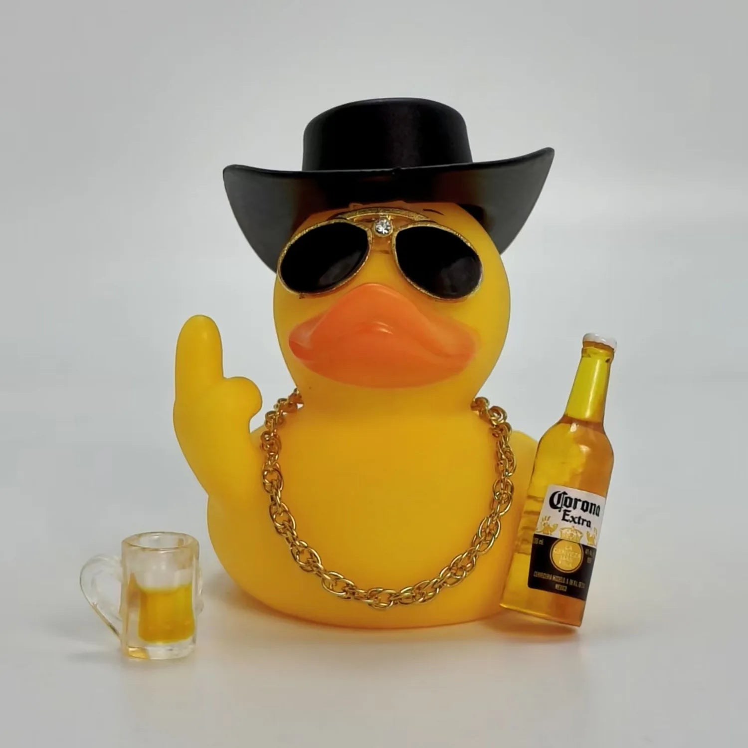 Funny Middle Finger Duck Car Car Dashboard Ornament Decoration