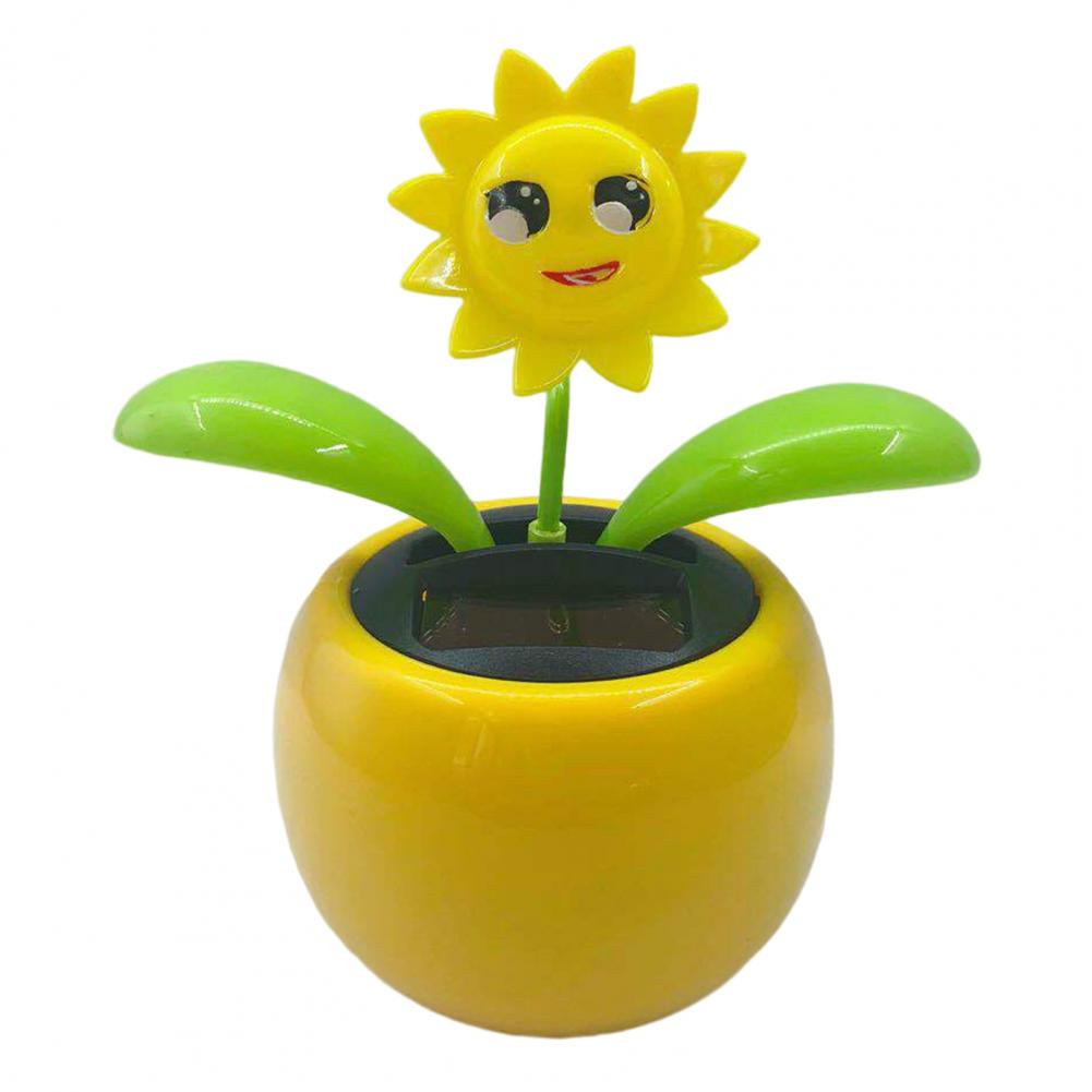 Fashion Car Ornament Solar Powered Car Dashboard Ornament Decoration