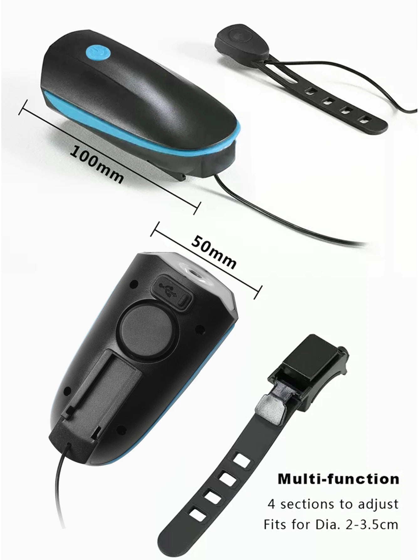 Bicycle LED Head Light with Premium Quality Replacement Accessory