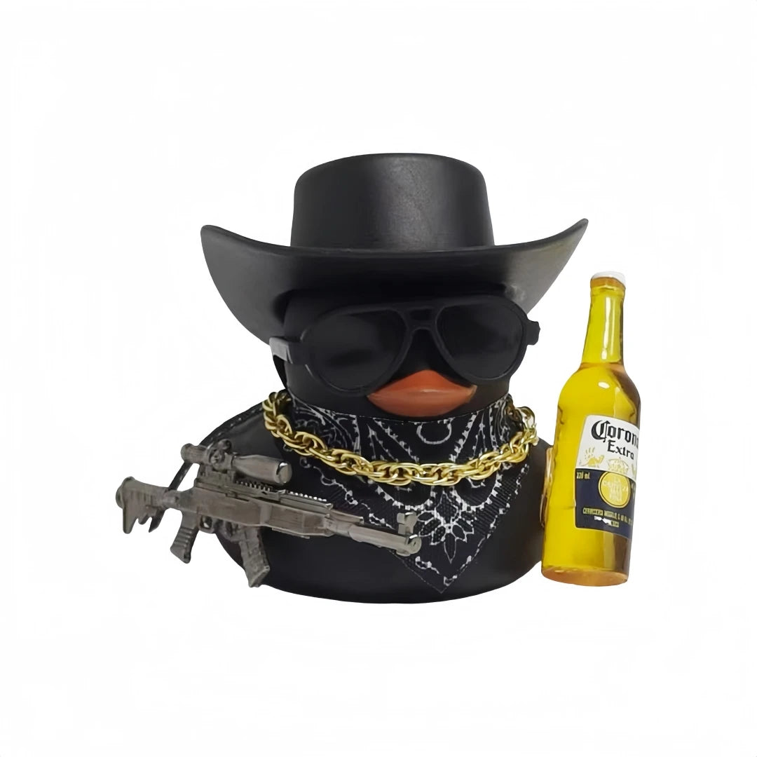 Cool Cowboy Duck Car Dashboard Car Dashboard Ornament Decoration