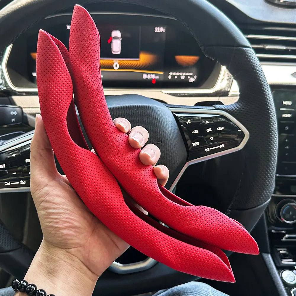 Universal D-shaped Round Car Steering Steering Wheel Cover Anti-Slip Comfort