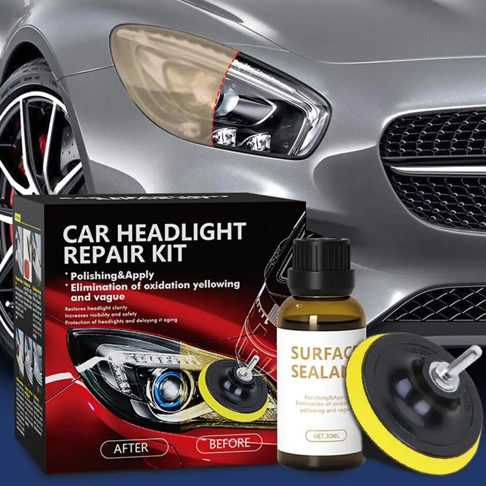 Car Headlights Restoration Kit Chemical Premium Quality Replacement Accessory