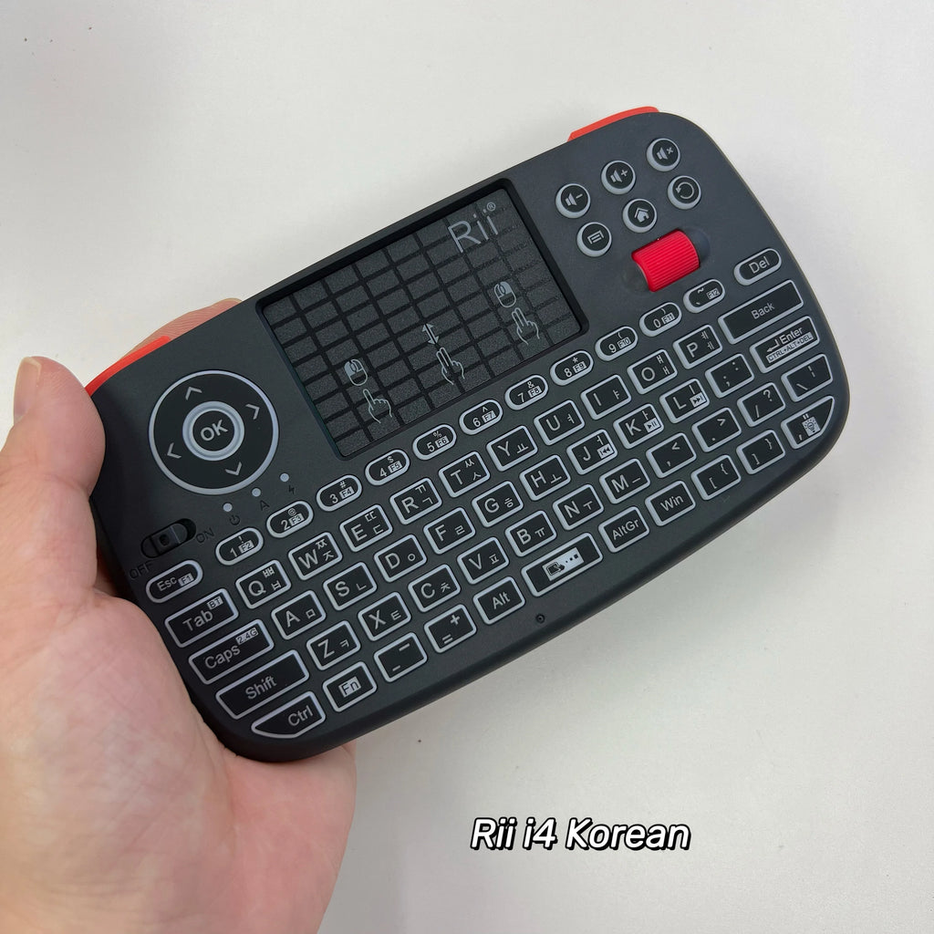 Wireless Keyboard With Touchpad Rii i4 Mini BT 2.4GHz Backlit Mouse Remote Control For Windows Android Smart TV