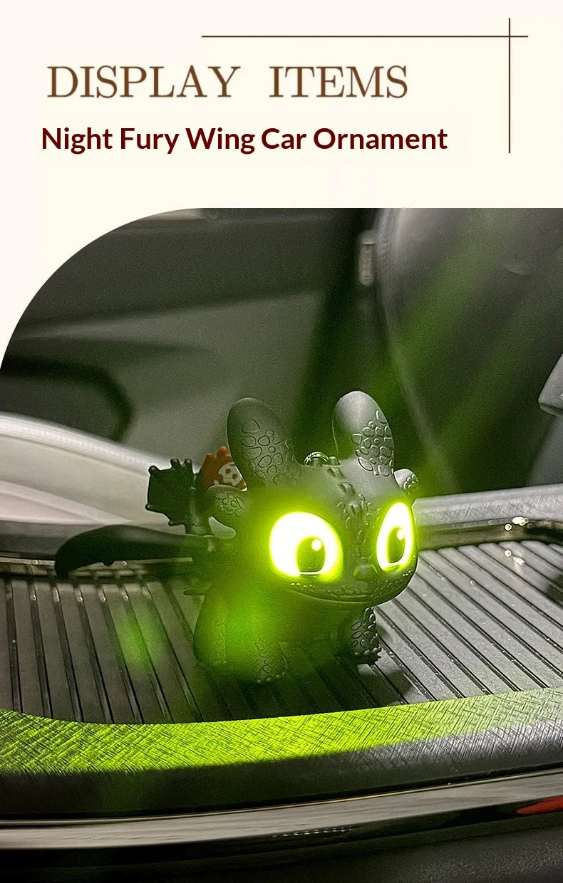Genuine Cute Glowing Toothless Car Car Dashboard Ornament Decoration