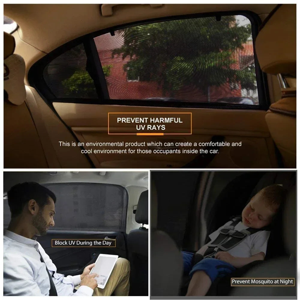 Car Window Shade Mesh 2 Car Sun Shade UV Protector