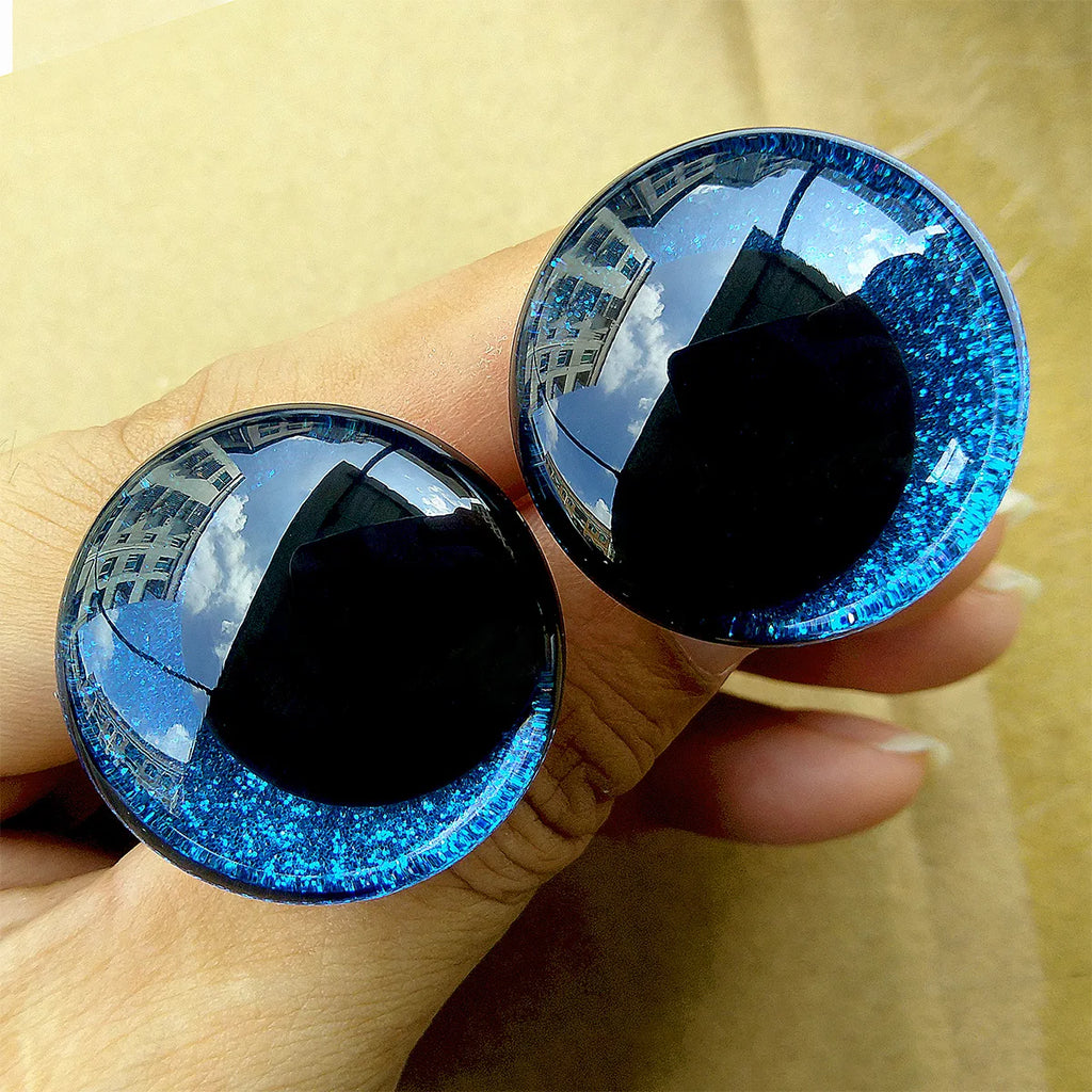 3D Glitter Eyes For Crochet Doll Making Safety Eyes Craft Supply