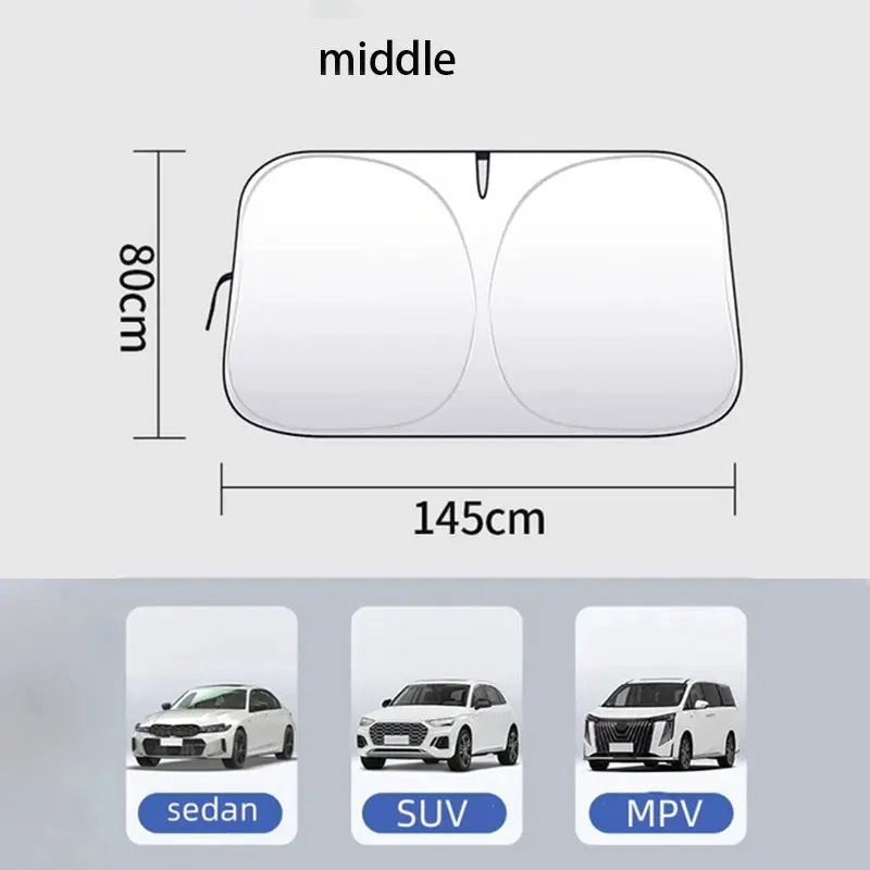 Auto Folding Sun Shade Windshield Car Sun Shade UV Protector