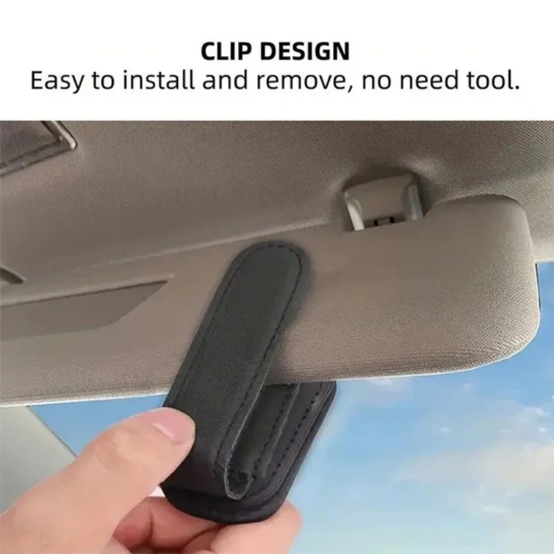 Car Sun Visor Glasses Case Car Sun Shade UV Protector