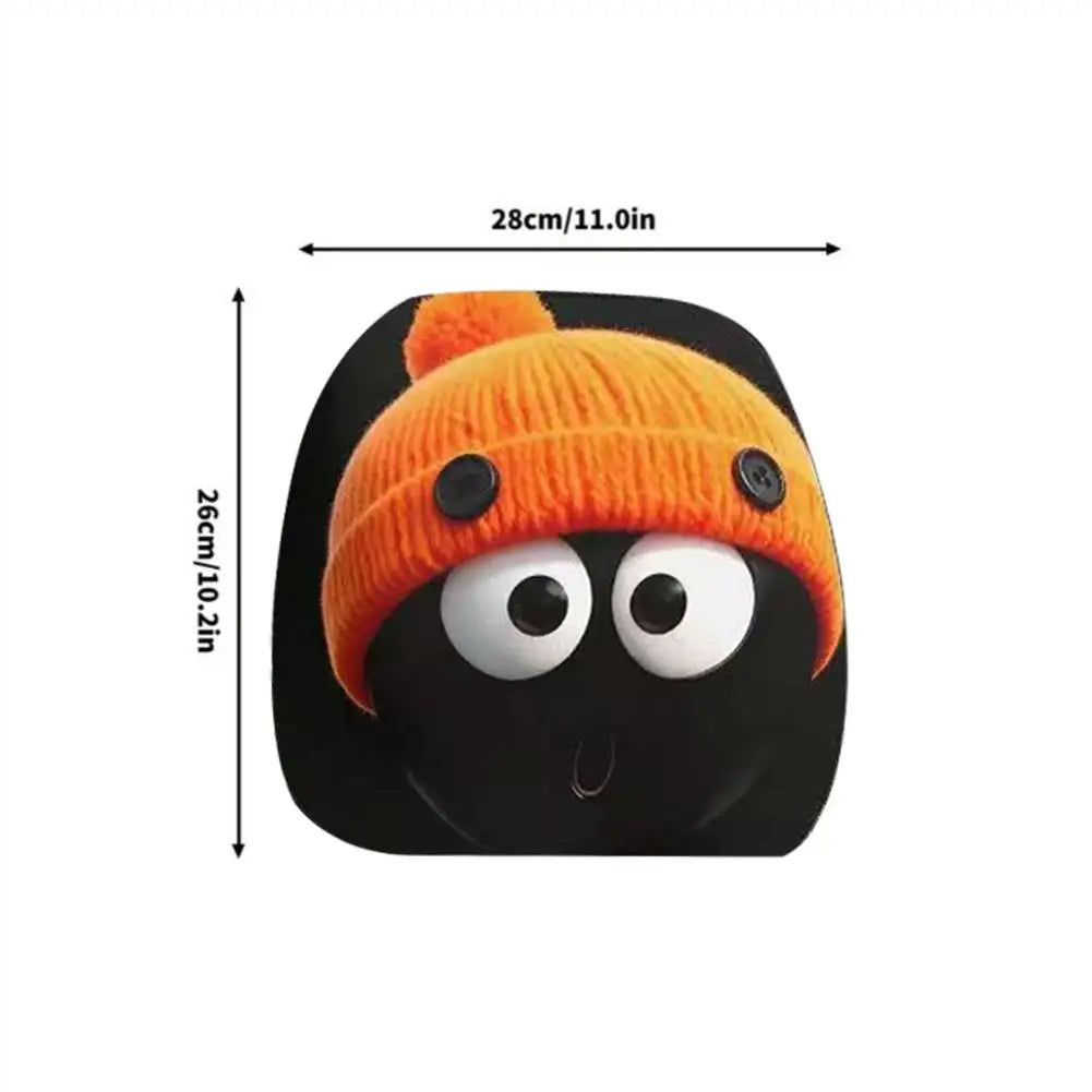 Funny Car Headrest Cover Elastic Premium Quality Replacement Accessory
