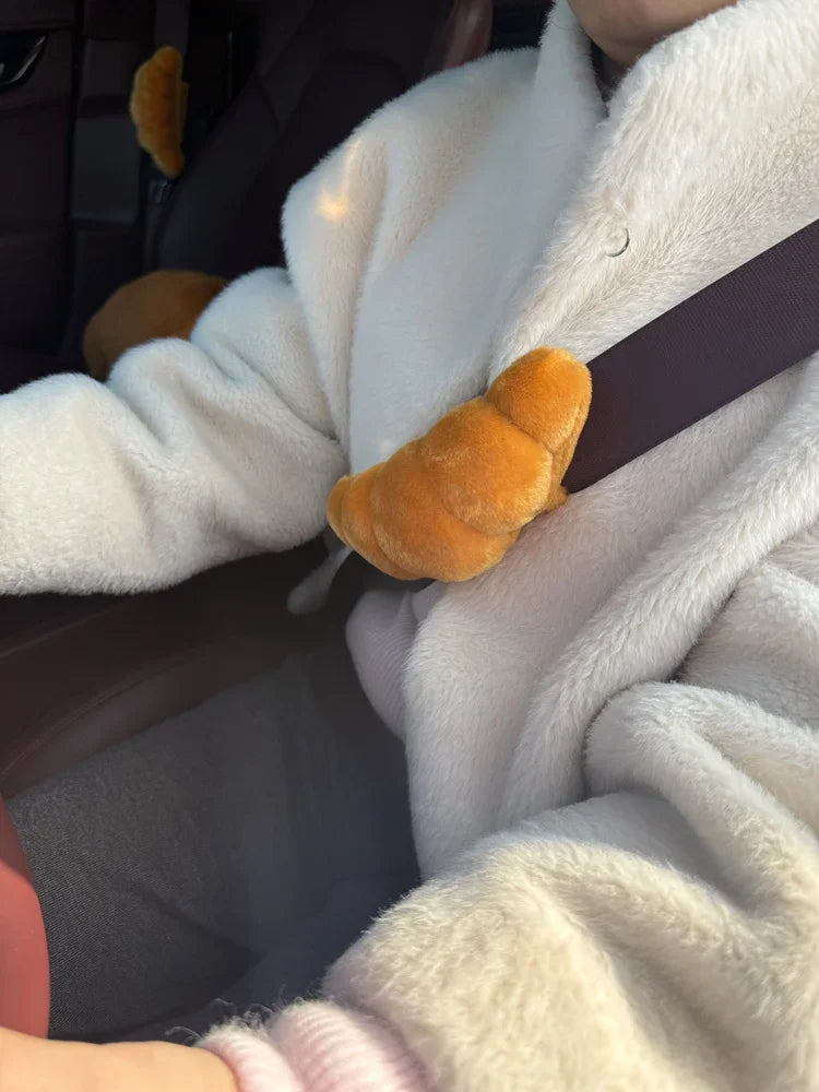 Cute Croissant Car Headrest Neck Premium Quality Replacement Accessory