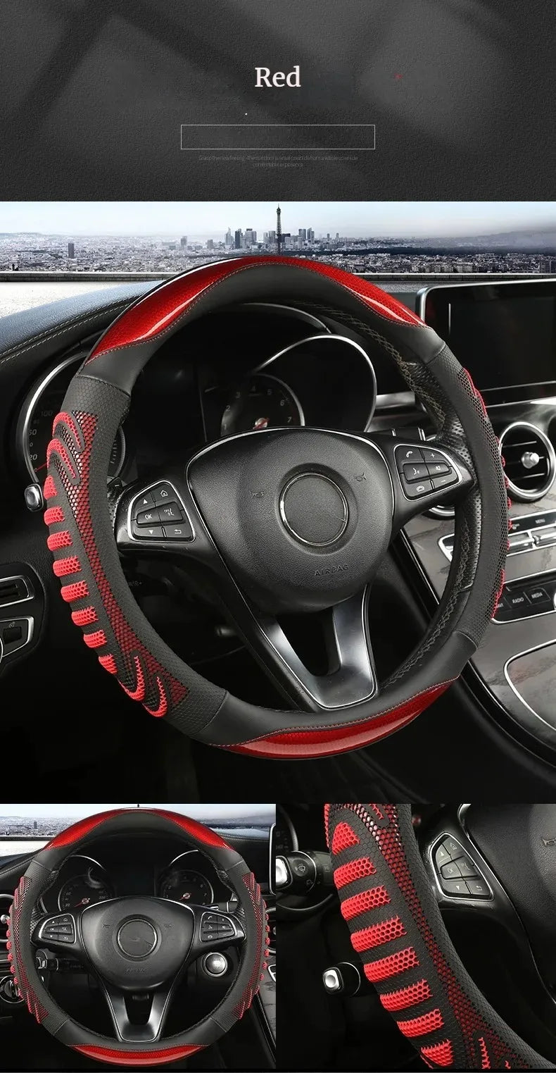 Three-dimensional Honeycomb Steering Wheel Cover Steering Wheel Cover Anti-Slip Comfort