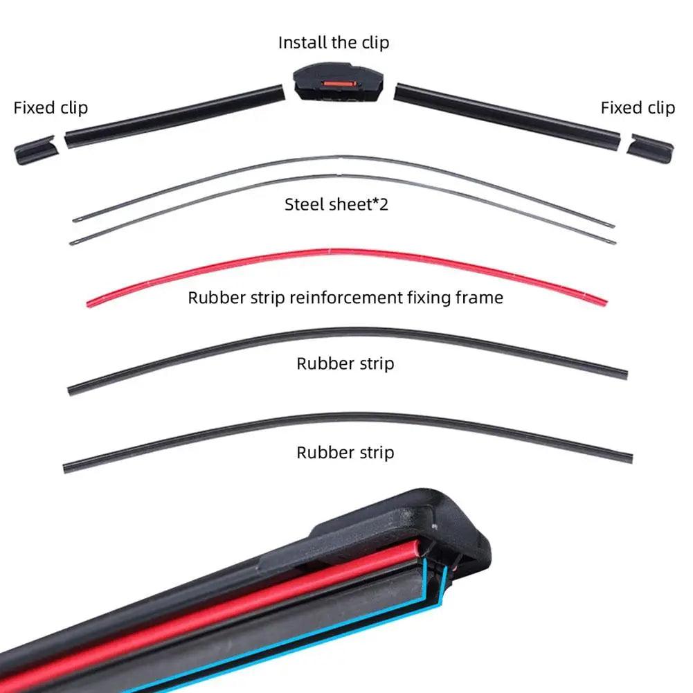 Car Windshield Wiper Blades Multi Premium Quality Replacement Accessory