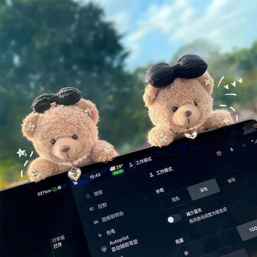 Car Decoration Interior Bear Screen Car Dashboard Ornament Decoration