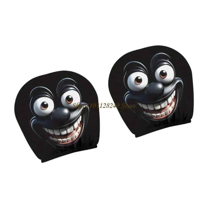 4 Car Headrest Covers Novelty Premium Quality Replacement Accessory