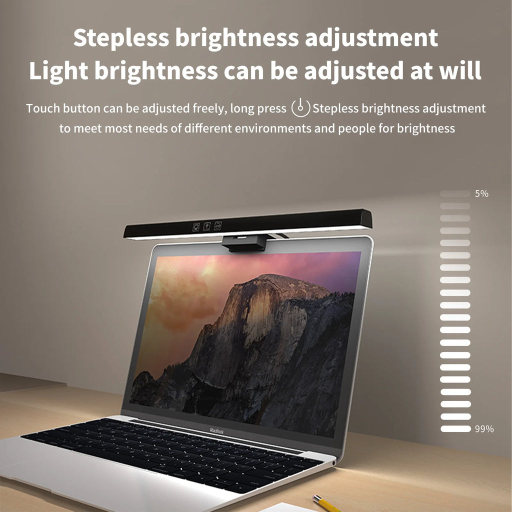 USB Stepless Dimming Screen Hanging LED Computer Monitor Light Bar Desk Lamp