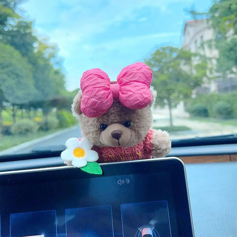 Car Decoration Interior Bear Screen Car Dashboard Ornament Decoration