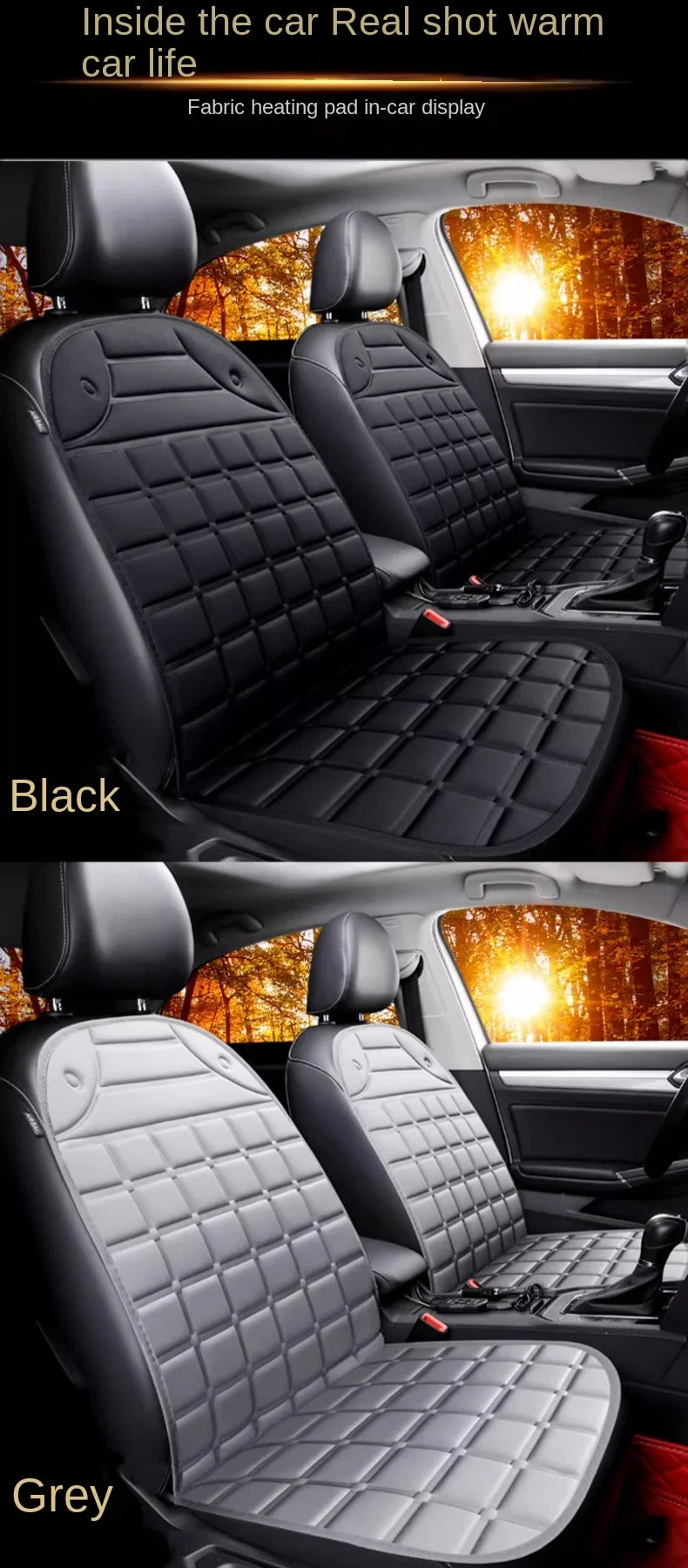 Car black heating seat cushion Premium Quality Replacement Accessory