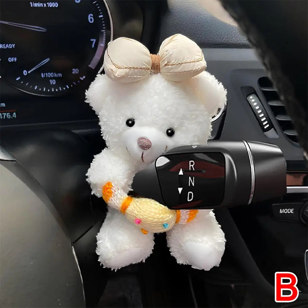 Cute Bear Car Gear Shift Car Dashboard Ornament Decoration