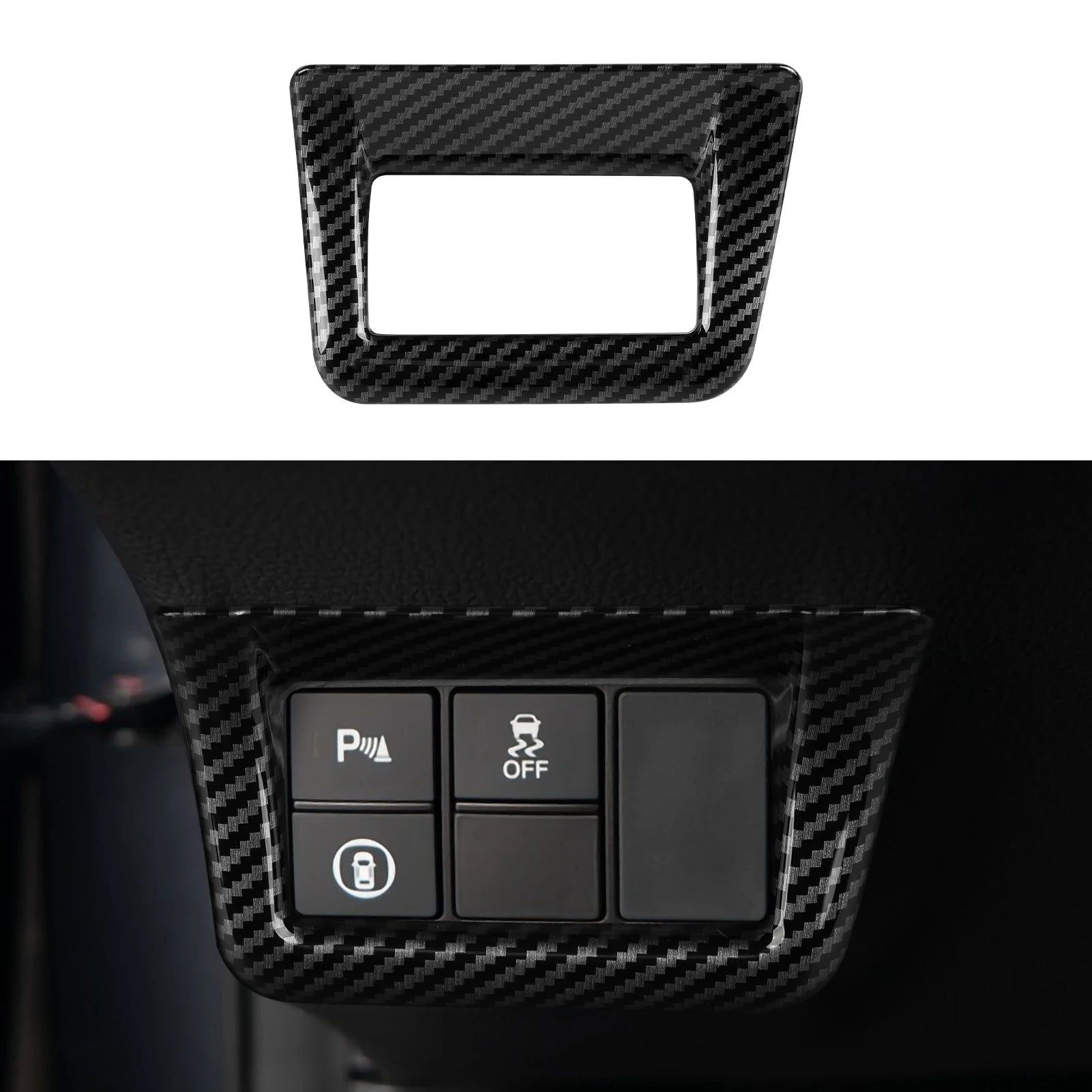 For Honda Civic 11th Gen (2022-2026) Accessories, Steering Wheel Trim, Center Console Gear Shift Panel ,Carbon Fiber ABS Sticker
