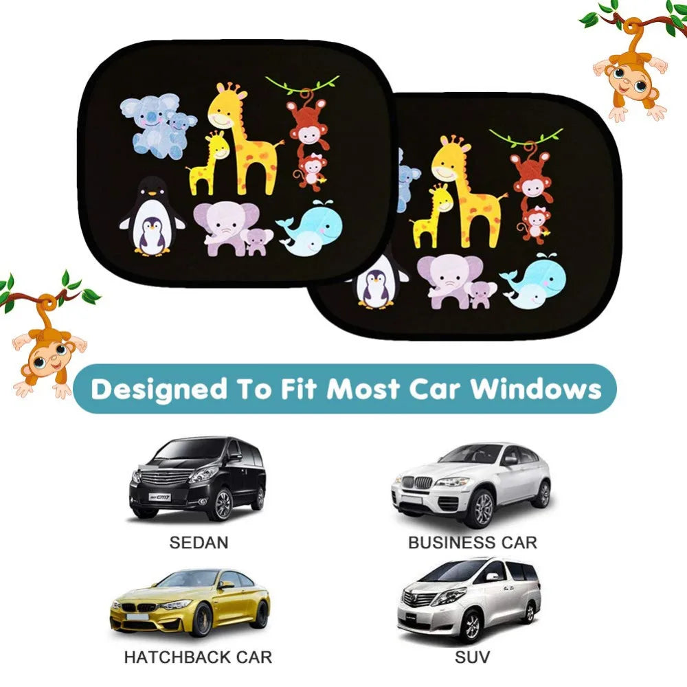 Car SunShade Side Window Cartoon Car Sun Shade UV Protector
