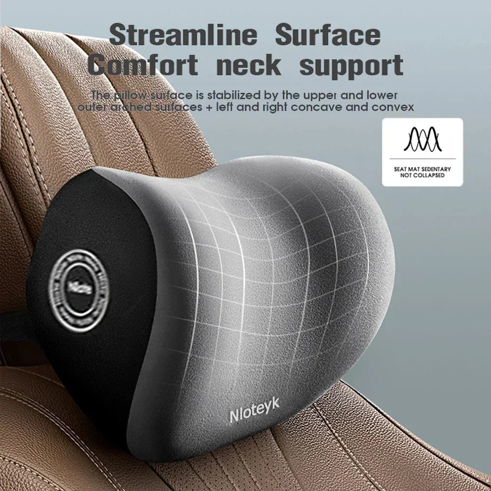 Ergonomic Car Headrest and Lumbar Premium Quality Replacement Accessory