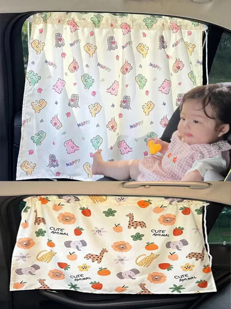 Suction Cup Curtain Shade Car Car Sun Shade UV Protector