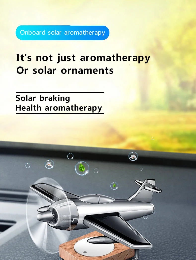 Car interior accessories solar airplane Car Dashboard Ornament Decoration