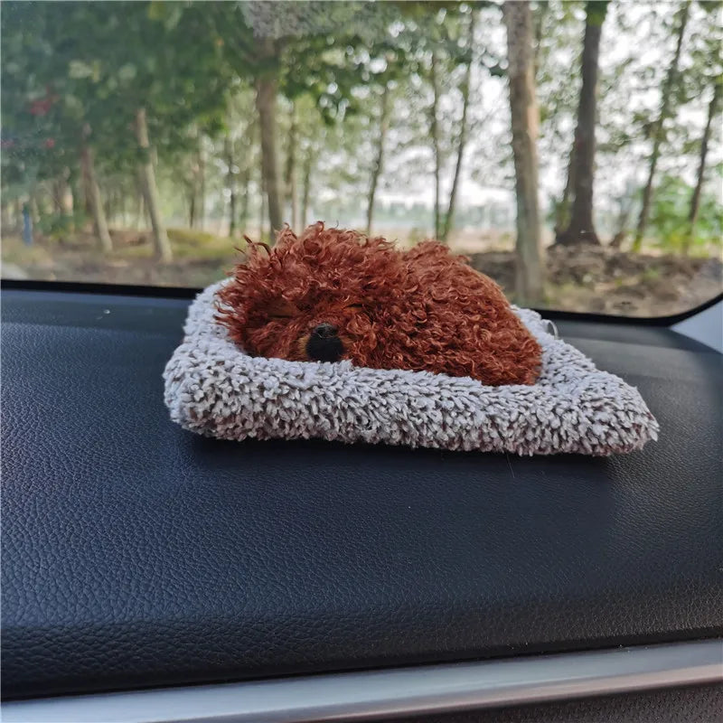Car Ornaments Cute Simulation Sleeping Car Dashboard Ornament Decoration