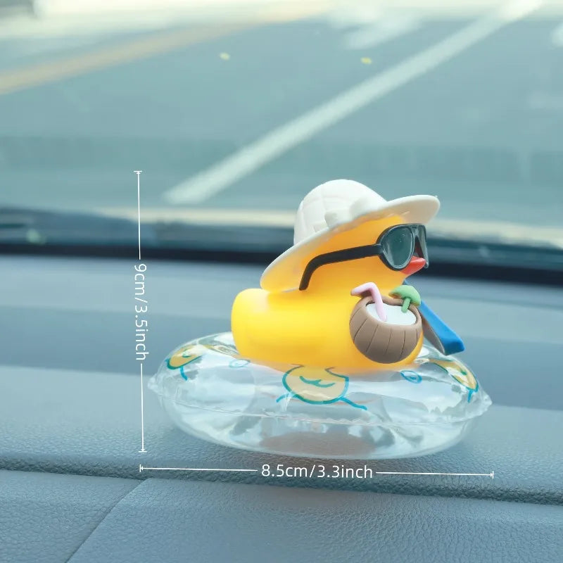 Cool Summer Duck Car Dashboard Car Dashboard Ornament Decoration