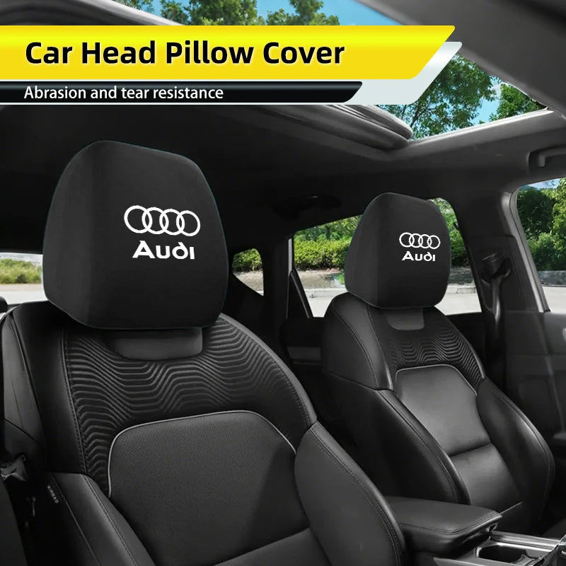 Car Headrest Cover for Audi Premium Quality Replacement Accessory